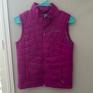 Columbia, medium size vest, hot pink, Omni-heat